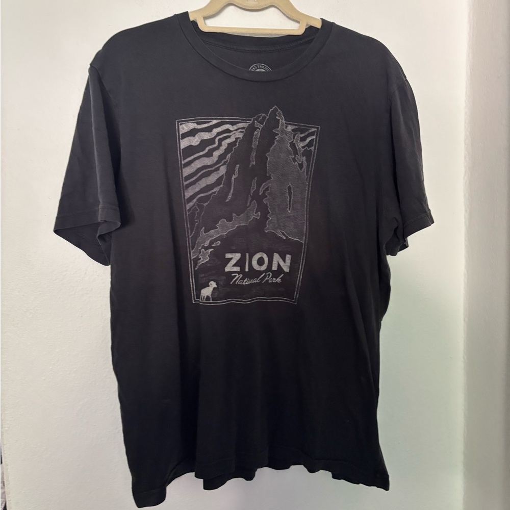 Parks Project Black Short Sleeve Tee Zion Graphic